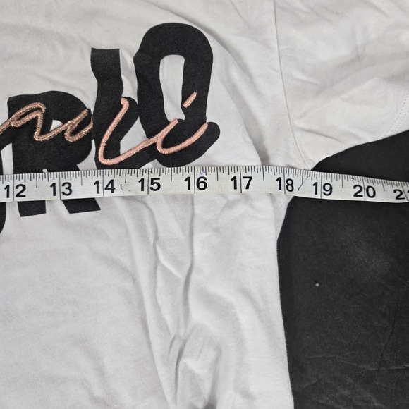 Emporio Armani Graphic T-Shirt Short Sleeve Casual Top White Made in Peru M  VTG - Picture 5 of 9